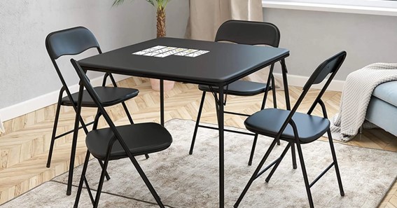 standard folding table size